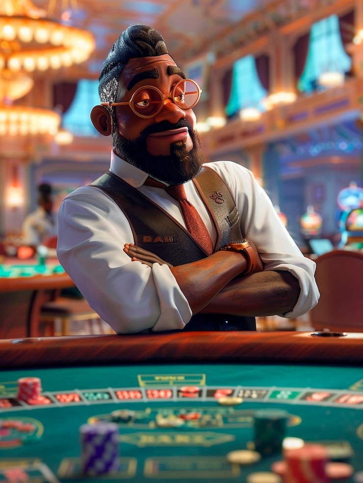 Studio Bandar Poker paduka bet dengan dealer profesional di meja permainan