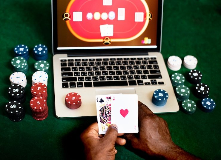 Area taruhan dengan kontrol yang intuitif dan responsif Pemain menempatkan taruhan di area taruhan Bandar Poker paduka bet